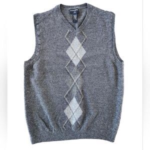 Banana-republic Men's Grey and Black Jumper